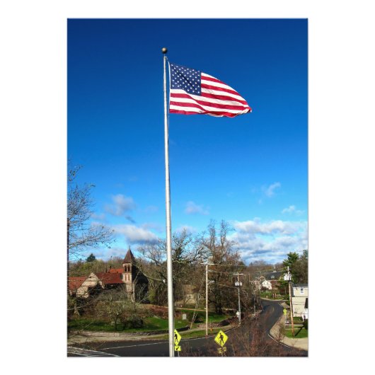 Amerikaanse vlag foto afdruk (Voorkant)