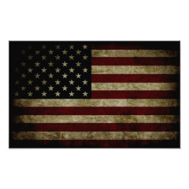 Amerikaanse vlag foto afdruk