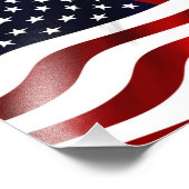 Amerikaanse vlag foto afdruk (Hoek)