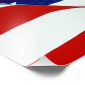 Amerikaanse vlag foto afdruk (Hoek)