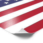 Amerikaanse vlag foto afdruk (Hoek)