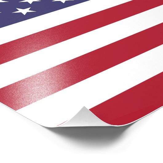 Amerikaanse vlag foto afdruk (Hoek)