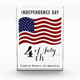 Amerikaanse vlag fotoblok voor Onafhankelijkheidsd