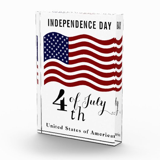 Amerikaanse vlag fotoblok voor Onafhankelijkheidsd (Rechts)