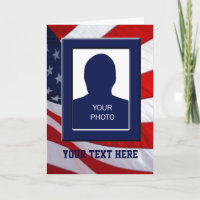 Amerikaanse Vlag Fotolijst Kaart
