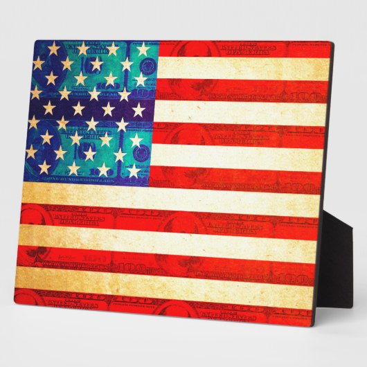 Amerikaanse vlag fotoplaat (Zijkant)