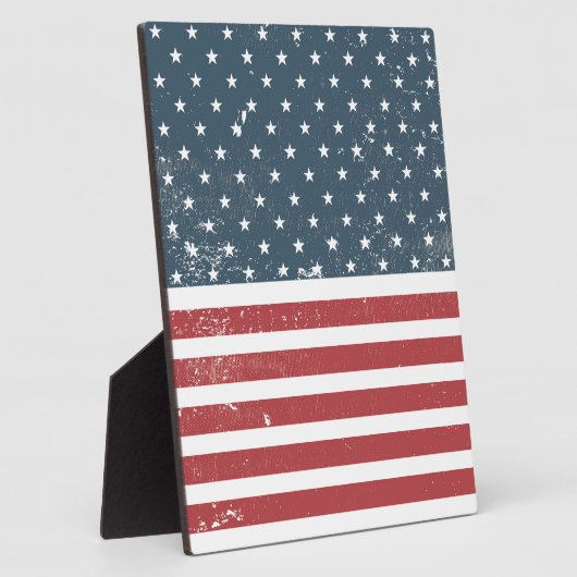 Amerikaanse vlag fotoplaat (Zijkant)