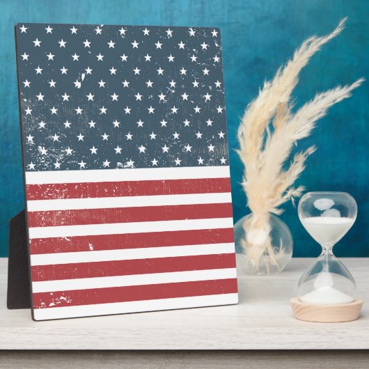 Amerikaanse vlag fotoplaat (Zijkant)