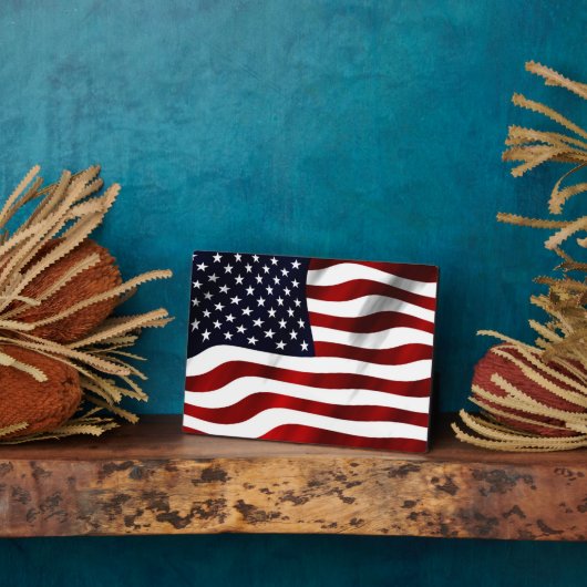 Amerikaanse vlag fotoplaat (Zijkant)