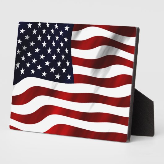 Amerikaanse vlag fotoplaat (Zijkant)