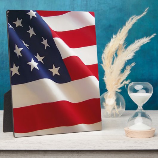 Amerikaanse vlag fotoplaat (Zijkant)