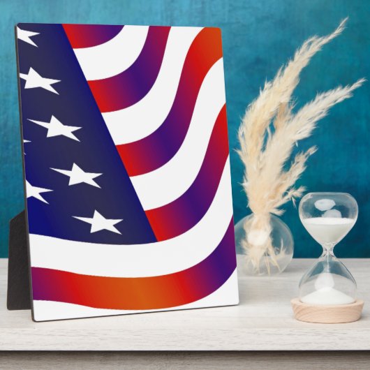Amerikaanse vlag fotoplaat (Zijkant)