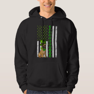 Amerikaanse vlag Franse Bulldog Dog St Patricks Da Hoodie