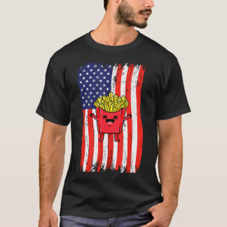 Amerikaanse Vlag Franse T-shirt