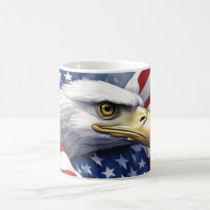 Amerikaanse vlag Freedom Eagle Motivatie Inspirere Koffiemok