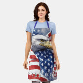 Amerikaanse vlag Freedom Eagle Motivatie Inspirere Schort (Gedragen)