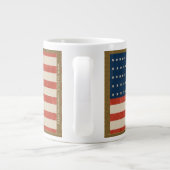 Amerikaanse vlag Freedom Grote Koffiekop (Achterkant)