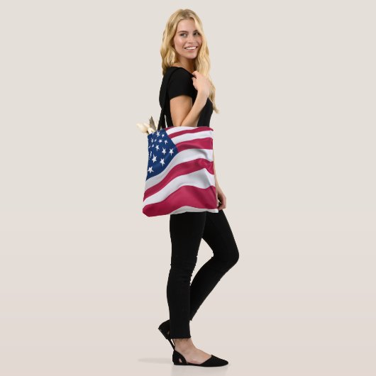 Amerikaanse vlag Freedom Tote Bag (Op model)