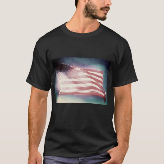 Amerikaanse vlag freestyle t-shirt (Voorkant)