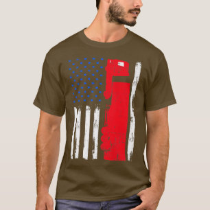 Amerikaanse vlag Funny Truck Driver 18 Wheeler Tru T-shirt