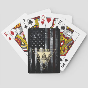 Amerikaanse vlag Gadsden Snake Pokerkaarten