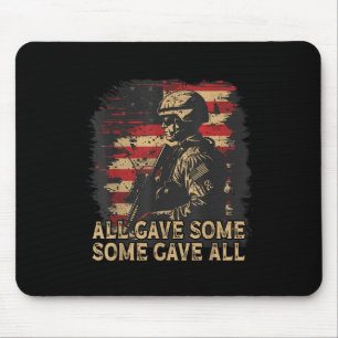 Amerikaanse vlag gaf een aantal Amerikaanse strijd Muismat
