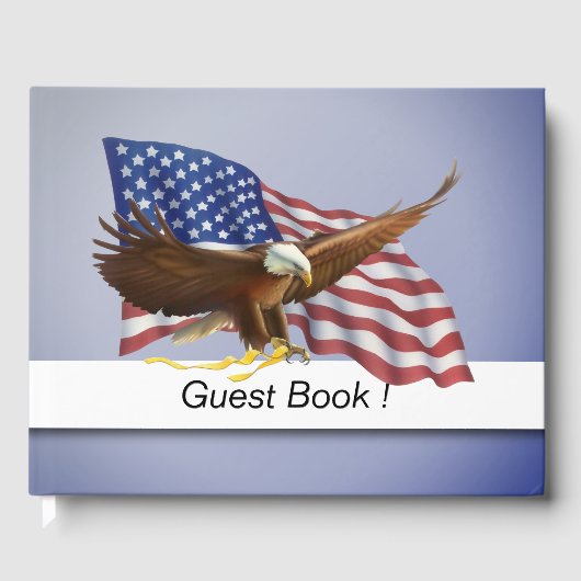 Amerikaanse vlag gastenboek (Voorkant)