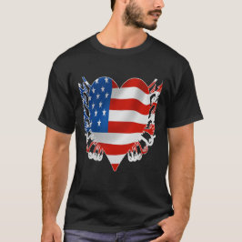 Amerikaanse vlag gedrukt Shirt