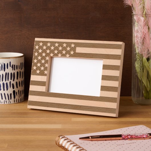 Amerikaanse vlag gegraveerde lijstjes (Links)
