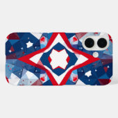 Amerikaanse vlag geïnspireerd Case-Mate iPhone case (Achterkant (horizontaal))