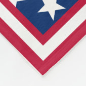 Amerikaanse vlag geïnspireerd fleece deken (Hoek)