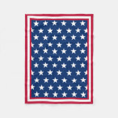 Amerikaanse vlag geïnspireerd fleece deken (Voorkant)