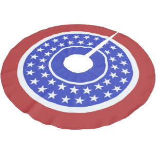 Amerikaanse vlag geïnspireerde boomrok kerstboom rok