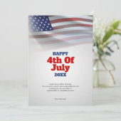 Amerikaanse vlag | Gelukkige 4th van Juli Groet Kaart (Staand voorkant)