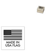 Amerikaanse Vlag Gemaakt in de VS Rubberstempel (Gestempeld)