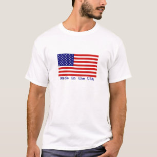 Amerikaanse vlag gemaakt in het Mannen T-shirt van