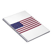 Amerikaanse vlag gemaakt met Gemstenen Notitieboek (Rechterzijde)