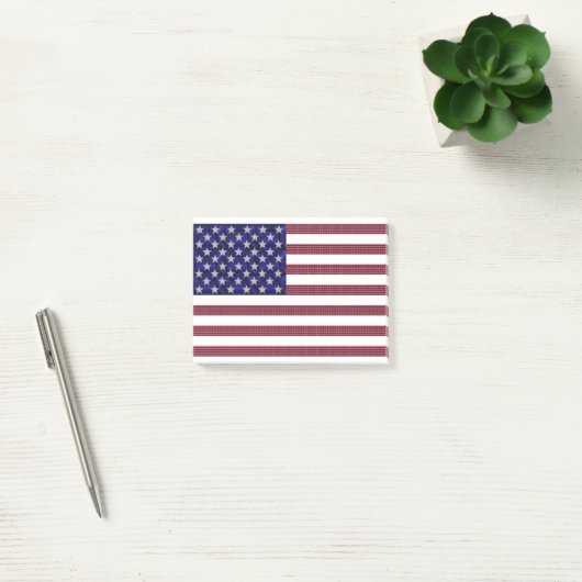 Amerikaanse vlag gemaakt met Gemstenen Post-it® Notes (Kantoor)