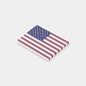 Amerikaanse vlag gemaakt met Gemstenen Post-it® Notes (Schuin)