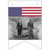 Amerikaanse vlag George Washington Abraham Lincoln Vlaggetjes (Tweede vlag)