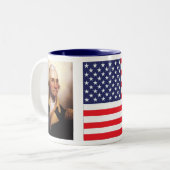 Amerikaanse vlag George Washington Mokken (Voorkant links)