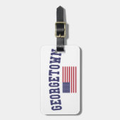 Amerikaanse vlag Georgetown Bagagelabel (Voorkant verticaal)