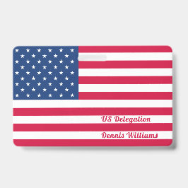 Amerikaanse vlag | Gepersonaliseerd Badge