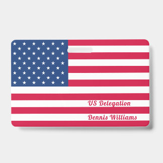 Amerikaanse vlag | Gepersonaliseerd Badge