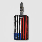 Amerikaanse Vlag Gepersonaliseerd | Bagage Label (Voorkant (verticaal))