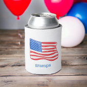 Amerikaanse vlag gepersonaliseerd blikjeskoeler