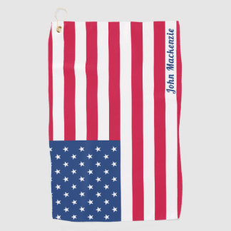 Amerikaanse vlag | Gepersonaliseerd Golfhanddoek