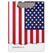 Amerikaanse vlag gepersonaliseerd klembord (Voorkant)