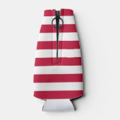 Amerikaanse vlag Gepersonaliseerd monogram 4 juli Flesjeskoeler (Achterkant)