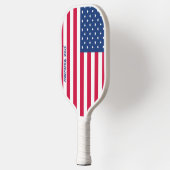 Amerikaanse vlag | Gepersonaliseerd  Pickleball Paddle (Links)